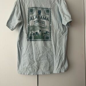 Light Blue Greek 2014 Alabama Tennessee Graphic T-Shirt